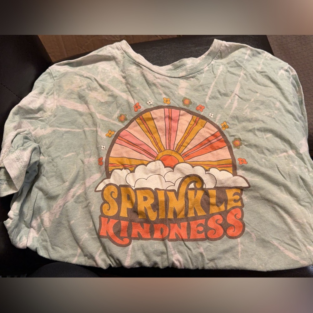 “Sprinkle Kindness” Tie dye & multicolored Short-sleeve Tee.